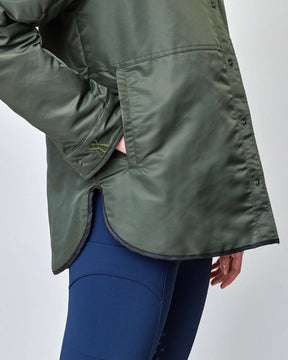 Reversible Padded Stable Jacket in Green