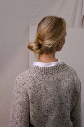 The Donegal Merino Wool Sweater in Stone