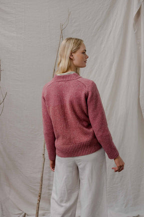 The Donegal Merino Wool Sweater in Biscuit
